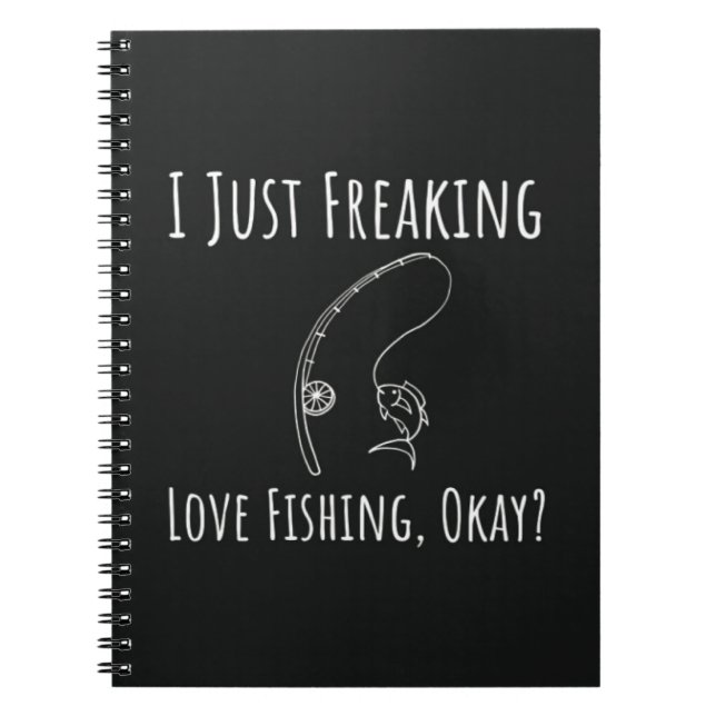 Funny Cool Fishing Gifts Fisherman Angler Humor Anteckningsbok (Framsidan)
