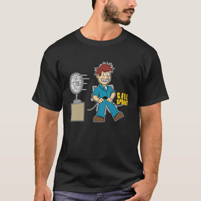 Funny Cool Sparky For Electricians T Shirt (Framsida)