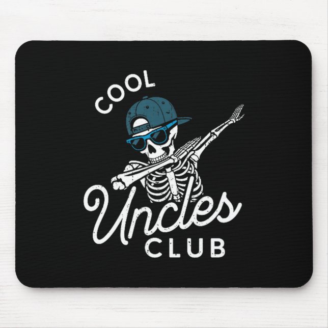 Funny Cool Uncles Club Shirt Funny Skeleton Uncle  Musmatta (Framsidan)
