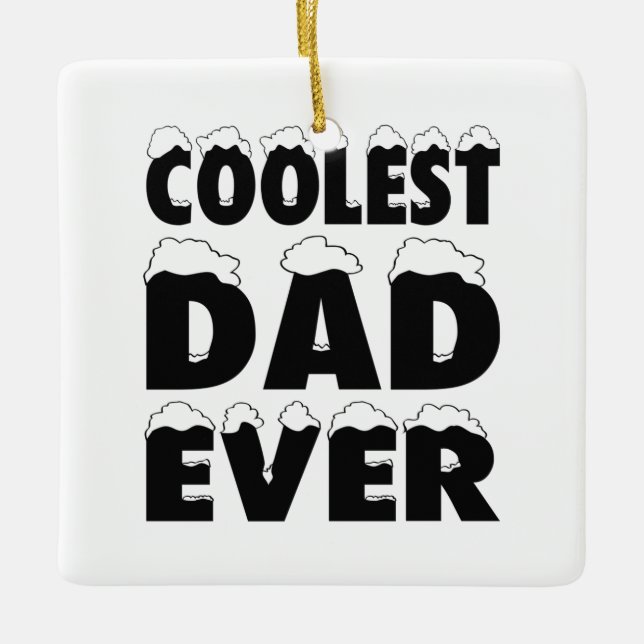 Funny Coolest Pappa Fars dag någonsin | Ornament (Framsida)