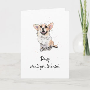 Funny Corgi-anpassad Far-kort Kort