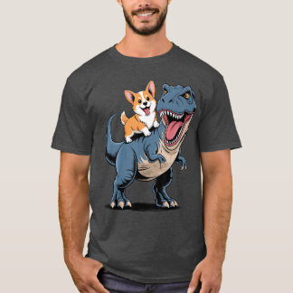 Funny Corgi Design for Boys Men Welsh Corgi Dog Lo T Shirt