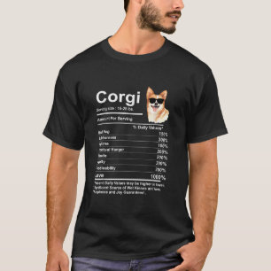 Funny Corgi Facts nutrition Gift Cardigan Pembroke T Shirt
