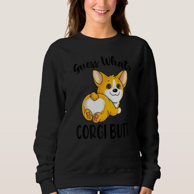 Funny Corgi Gissa Cute Puppy Welsh Hund Girls Wome T Shirt (Framsida)