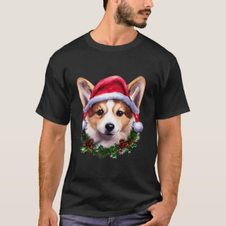 Funny Corgi Hund älskare Julafton Hat christmas 20 T Shirt