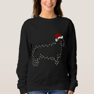 Funny Corgi Hund Lighting Santa Hat Corgi Chri T Shirt