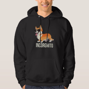 Funny Corgi Incorgnito Cute Incognito Corgi med S Hoodie
