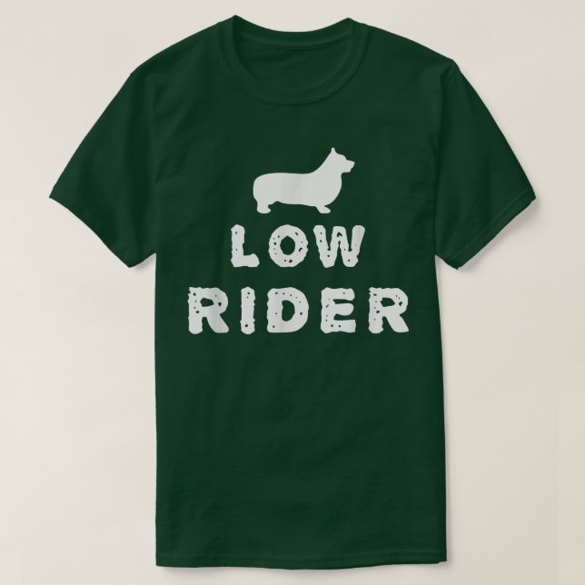 Funny Corgi Low Rider  T Shirt (Design framsida)