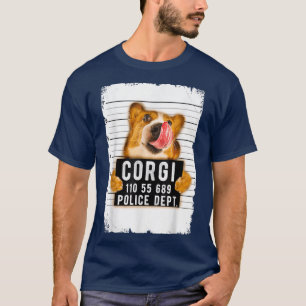 Funny Corgi Mugg Shot T Shirt