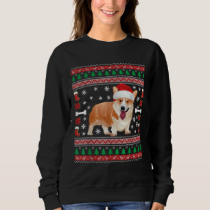 Funny Corgi Santa Hat Ugly jul Sweater Corgi T Shirt