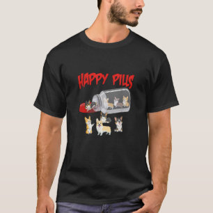 Funny Corgi T Shirt Puppy Hund Pills Tees T S