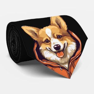 Funny Corgi Wearing Hoodie Slips