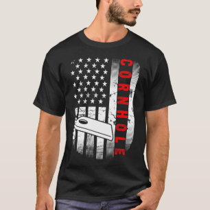 Funny Cornhål American Flagga T Shirt