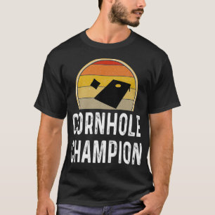 Funny Cornhole Champion Bags Backyard Game Player T Shirt