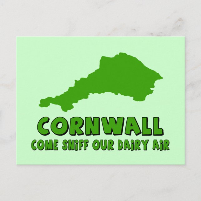 Funny Cornwall Vykort (Framsida)