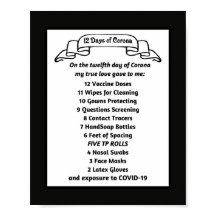 Funny Corona Gift Sång: Tolv dagar i Corona