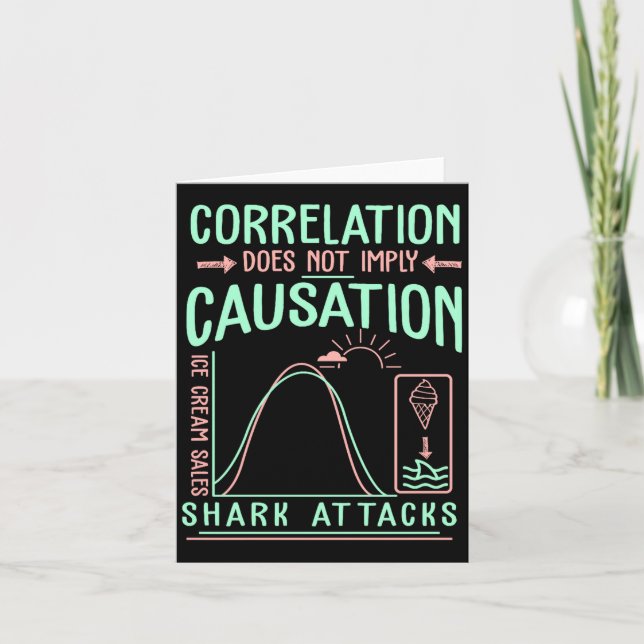 Funny Correlation Does Not Imply Causation Premium Kort (Framsida)