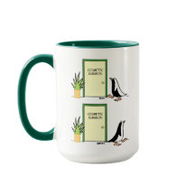 Funny Cosmetic Surgeon Penguin Patient Tecknad Mug