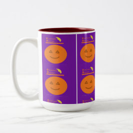 Funny Costume Design Pumpkin Halloween Mugg