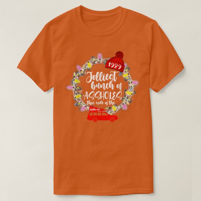 Funny Costume Julgran Lastbil Jolliest Bunch T Shirt (Design framsida)