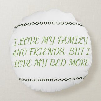 Funny Cotton Pillow Rund Kudde