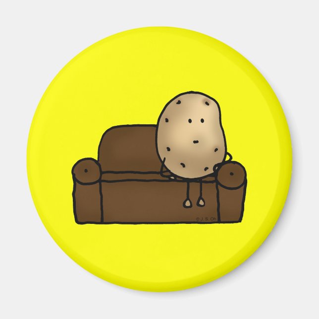 Funny couch-potatis magnet (Framsidan)