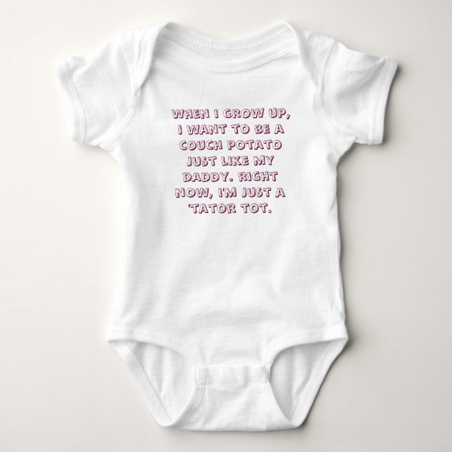 Funny Couch Potato Tee Shirt (Framsida)