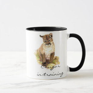 Funny Cougar i utbildning med Unge, Kitten Mugg