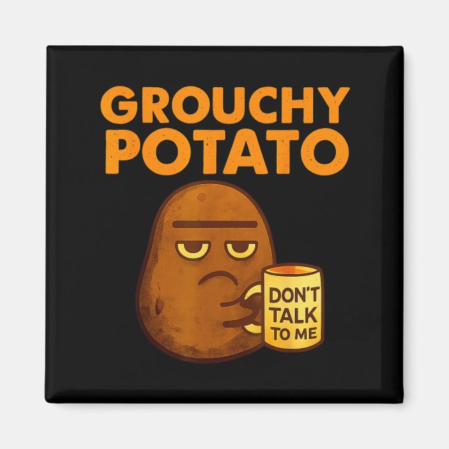 Funny Couple Sweet Tato &amp; Grouchy Tato  Magnet (Framsidan)