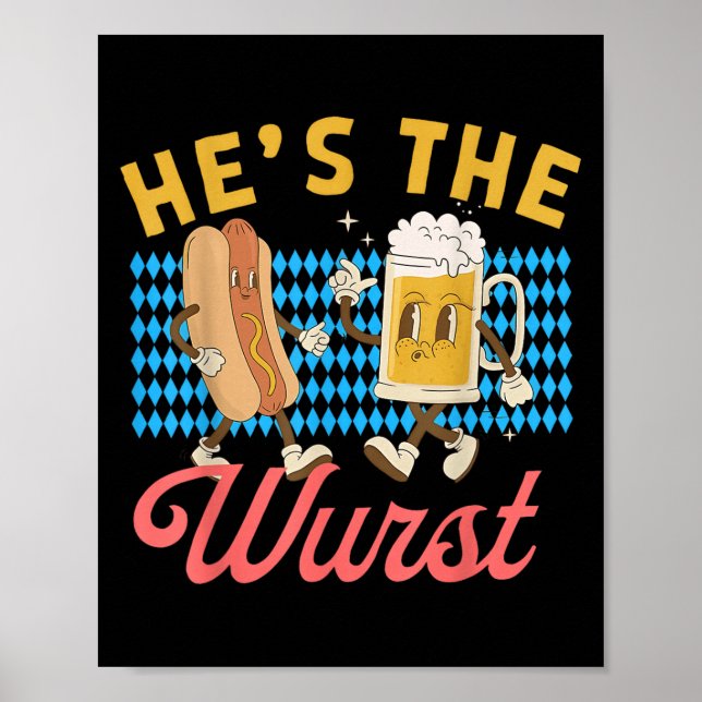 Funny Couples Shes A Brat Hes The Wurst  Poster (Framsidan)
