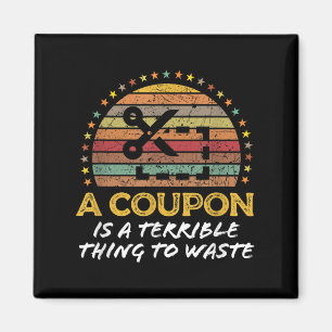 Funny Couponing, kupongränta Money Saver-citat Magnet