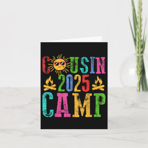 Funny Cousin Camp 2025 Camping Crew Summer Vacatio Kort