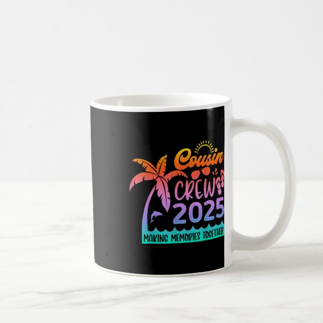 Funny Cousin Crew 2025 Summer Group Skapar Memorie Kaffemugg (Höger)