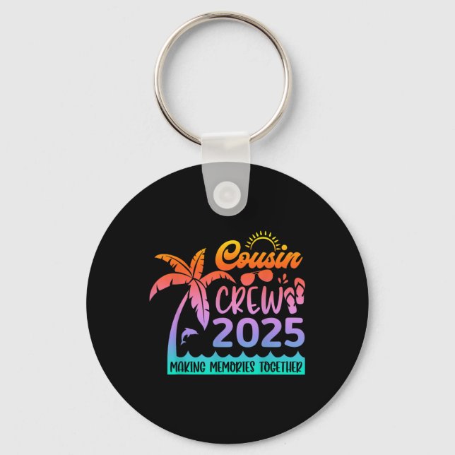 Funny Cousin Crew 2025 Summer Group Skapar Memorie Nyckelring (Framsida)