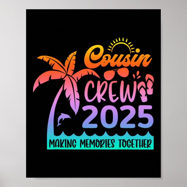 Funny Cousin Crew 2025 Summer Group Skapar Memorie Poster (Framsidan)