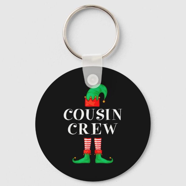 Funny Cousin Crew Elf Christmas Elf Cousin Sweater Nyckelring (Framsida)
