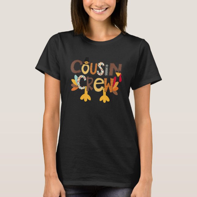 Funny Cousin Crew T Shirt (Framsida)