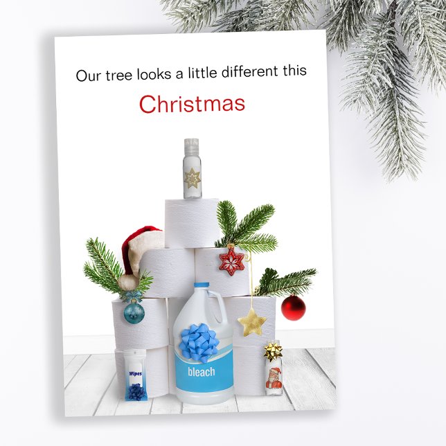 Funny Covid Julgran Julkort (Skapare uppladdad)