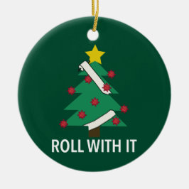 Funny Covid Julgran Pun Ornament