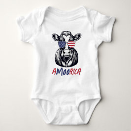 Funny Cow A-MOO-rica Patriotic T Shirt