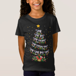 Funny Cow Animal Lover Julafton Santa Hat Cow Chri T Shirt
