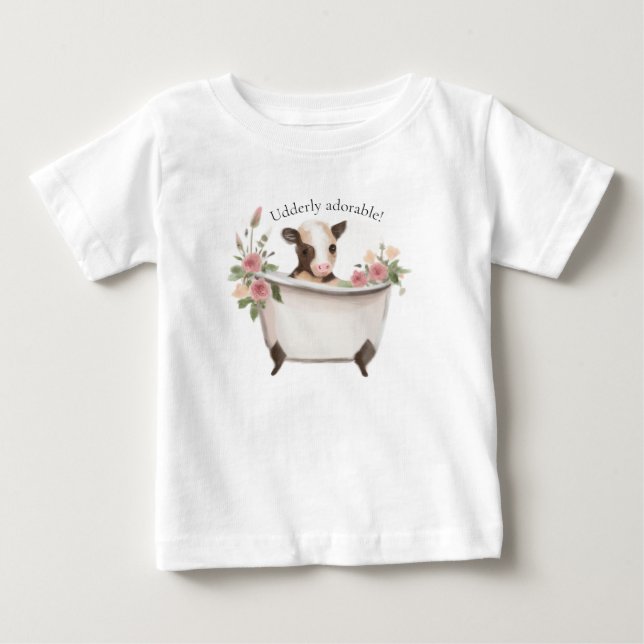 Funny Cow Baby Top T-shirt (Framsida)
