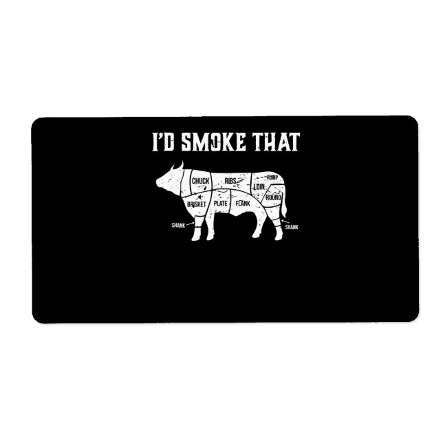 Funny Cow Bbq Pit Master Gift Fraktsedel (Framsidan)