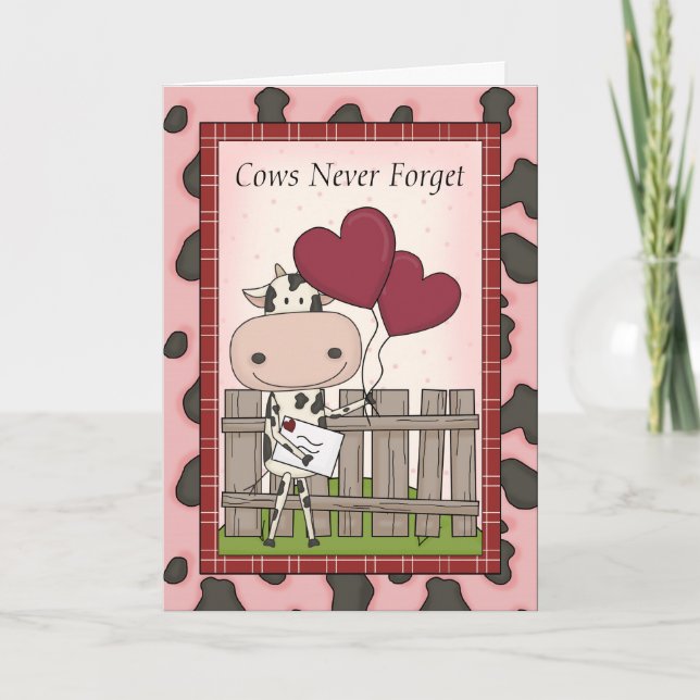 Funny Cow Birthday Delivery Kort (Framsida)
