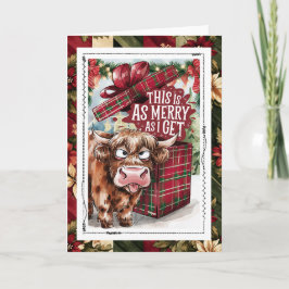 Funny Cow Christmas This Is As Merry As I Get Kort