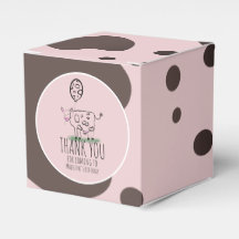 Funny Cow Farm Animal Födelsedagsfest Rosa Favor B