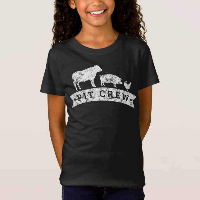Funny Cow Gris Chicken Älskare Gift | Funny BBQ Kä T Shirt (Framsida)