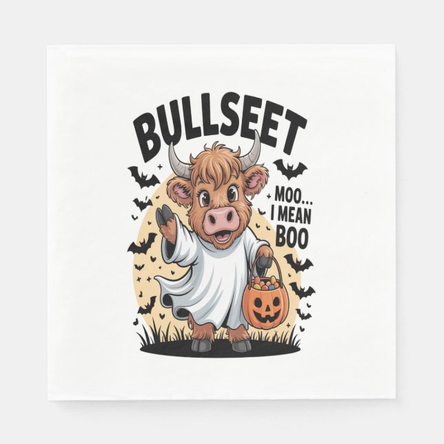 Funny Cow Halloween Pappersservett (Framsidan)