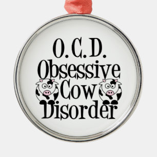 Funny Cow Julgransprydnad Metall