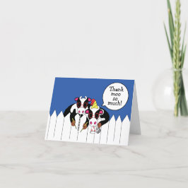 Funny Cow Moosician personalize Tack Kort